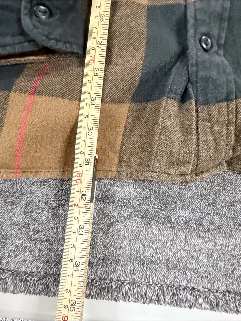 Levi's Relaxed XXL Plaid Flannel Shirt - Camel & Olive with Pink Accent SKU1099